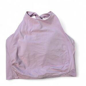 Athleta Lavender Conscious Twist Cropped Bra- Large